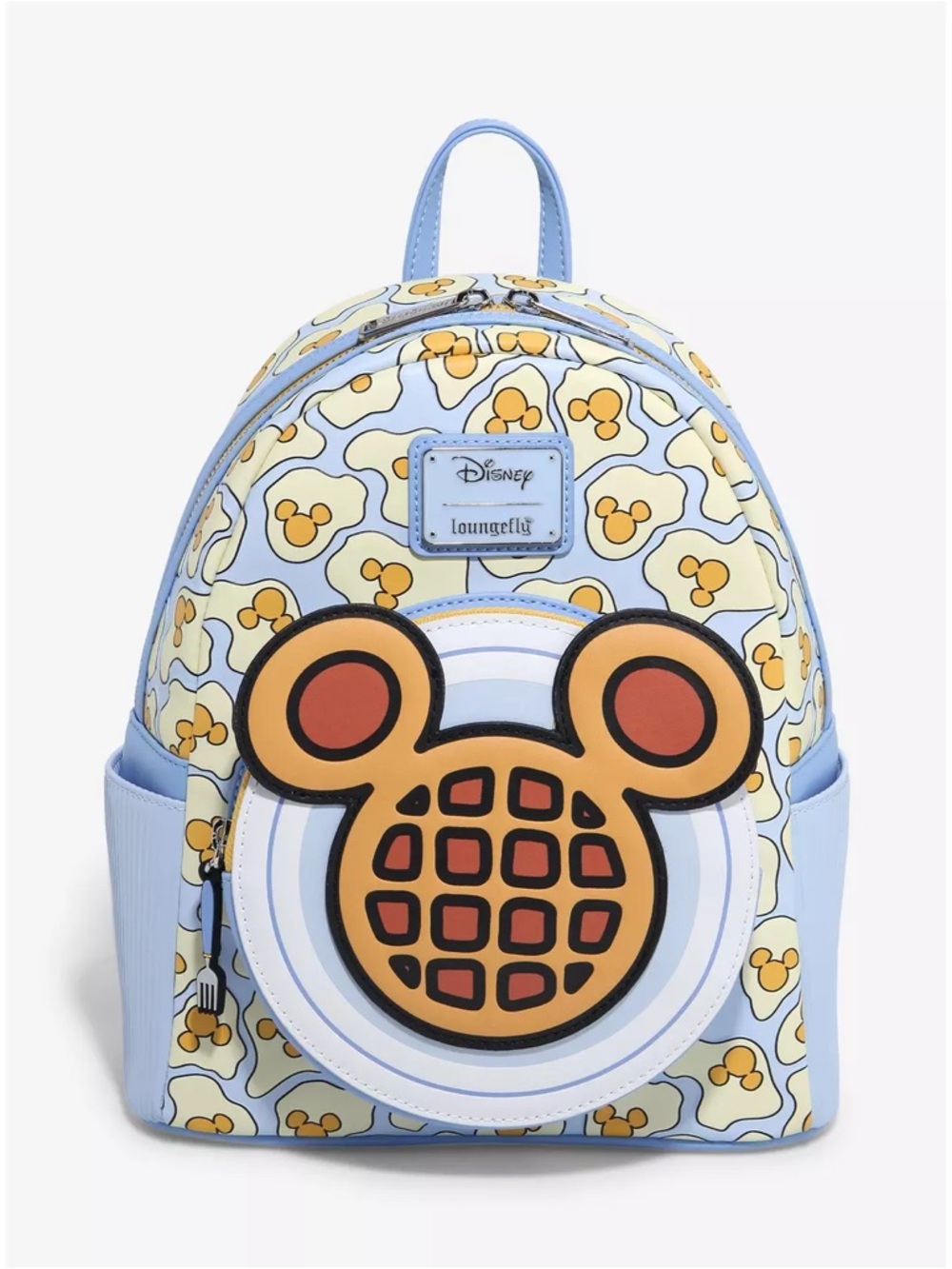 Loungefly Mickey Waffle Mini Backpack and Wallet